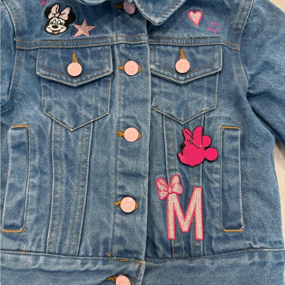 Disney Minnie Mouse denim jacket 3T - Picture 2 of 8